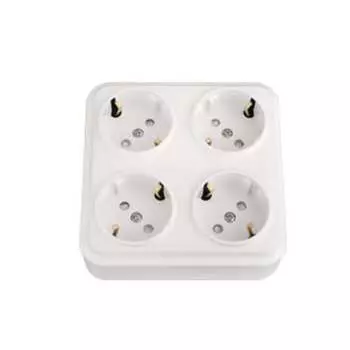 Четырехместная розетка BYLECTRICA ВАРИАНТ РА16-0196