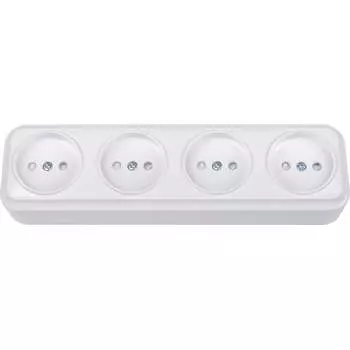 Четырехместная розетка BYLECTRICA ВАРИАНТ РА16-0185