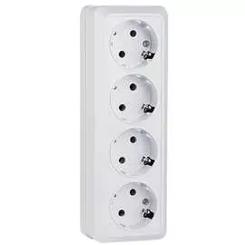 Четырехместная розетка EKF Рим ENR16-328-10