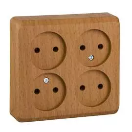 Четырехместная розетка Systeme Electric ЭТЮД PA16-205T