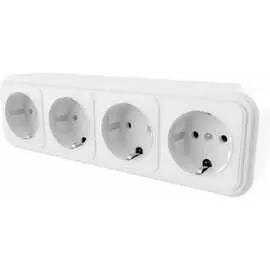 Четырехместная розетка STEKKER PST16-61-20 39703