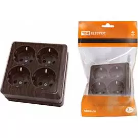 Четырехместная розетка TDM ELECTRIC Ладога SQ1801-0322