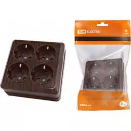 Четырехместная розетка TDM ELECTRIC Ладога SQ1801-0323