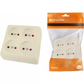 Четырехместная розетка TDM ELECTRIC Ладога SQ1801-0221