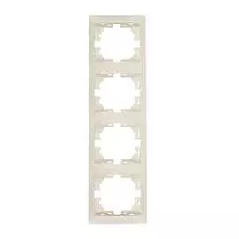 Четырехместная вертикальная рамка Lezard MIRA 701-0300-154