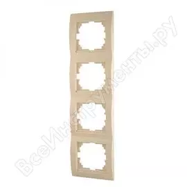 Вертикальная четырехместная рамка Lezard DERIY 702-3000-154