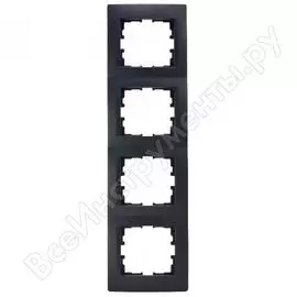 Вертикальная четырехместная рамка Lezard KARINA 707-4200-154