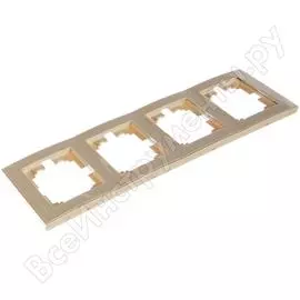 Четырехместная вертикальная рамка Lezard RAIN 703-0303-154