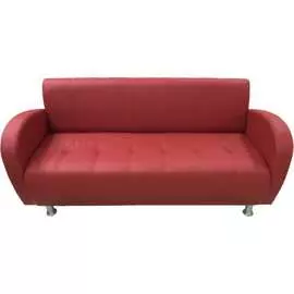 Четырехместный диван Мягкий Офис красный АЛФ401КР