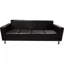 Четырехместный диван Мягкий Офис шоколадный АРТЛЮ402ШК