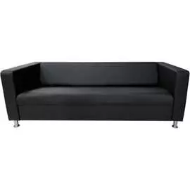 Четырехместный диван Мягкий Офис черный АП401ЧН