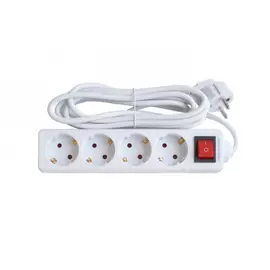 Четырехместный удлинитель in home 4gs-3-smart c выключателем 10а с заземлением 3м 8443 4690612010397