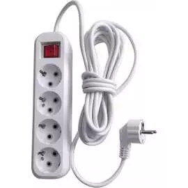 Четырехместный удлинитель STEKKER HM03-41-02 39523