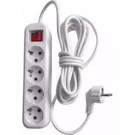 Четырехместный удлинитель STEKKER HM03-41-05 39525