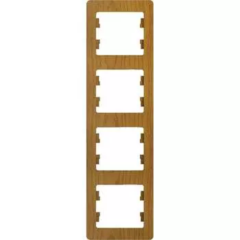 Четырехпостовая вертикальная рамка Systeme Electric Glossa GSL000508