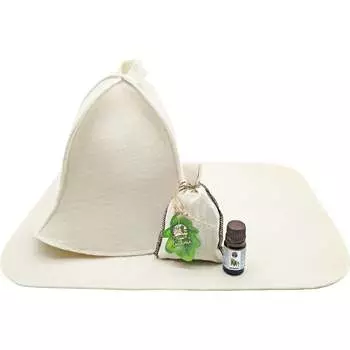 Четырехпредметный набор для бани Бацькина баня 18027-ВИ