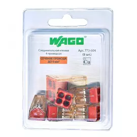 Четырехпроводная соединительная клемма WAGO 773-604