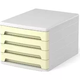 Четырехсекционный пластиковый файл-кабинет ErichKrause Pastel 55871