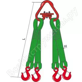 Текстильная четырехветвевая стропа КантаПлюс