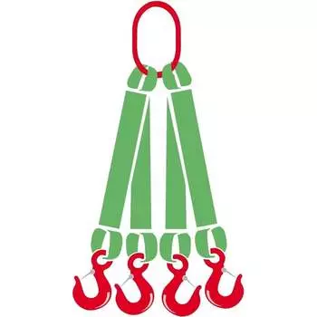 Четырехветвевой текстильный строп Tplus T008562