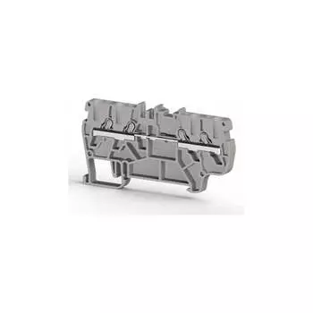 Четырехвыводной пружинный быстрозажимной клеммник Klemsan 1,5 мм.кв. (серый) 0.0.0.3.307049