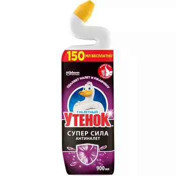 Чистящее средство для унитаза ТУАЛЕТНЫЙ УТЕНОК “Антиналет 865023