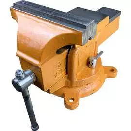 Чугунные стационарные поворотные тиски Спец