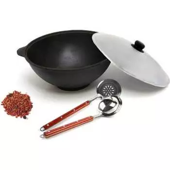 Чугунный казан Davr Metall Узбекский КазУз6ЛКШПС