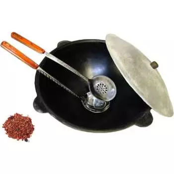 Чугунный казан Davr Metall Узбекский КазУз12ЛПШПС