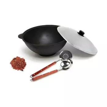 Чугунный казан Davr Metall Узбекский КазУз6ЛПШПС