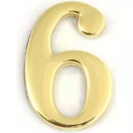 Цифра дверная APECS DN-01-6-Z-G 19004