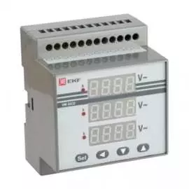 Цифровой трехфазный вольтметр EKF VD-G33 PROxima vd-g33