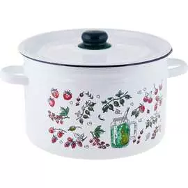 Цилиндрическая эмалированная кастрюля appetite