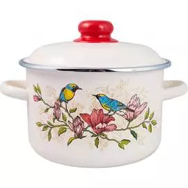 Цилиндрическая эмалированная кастрюля appetite