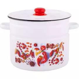 Цилиндрическая эмалированная кастрюля appetite Паприка 1с200с Паприка