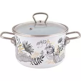 Цилиндрическая эмалированная кастрюля appetite Botany 1SD185S Botany