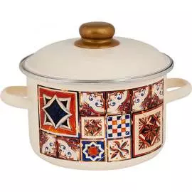 Цилиндрическая эмалированная кастрюля appetite