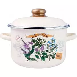 Цилиндрическая эмалированная кастрюля appetite