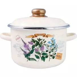 Цилиндрическая эмалированная кастрюля appetite