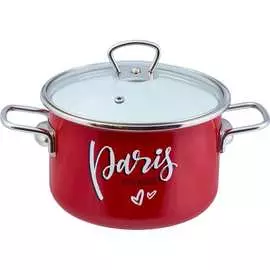 Цилиндрическая эмалированная кастрюля appetite