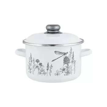 Цилиндрическая эмалированная кастрюля appetite FLORA-2 1RD221M FLORA