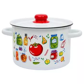 Цилиндрическая эмалированная кастрюля appetite Marinades 1с17с Marinades