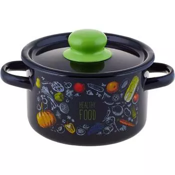 Цилиндрическая эмалированная кастрюля appetite Healthy food 1с15с/1 Healthy