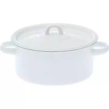 Цилиндрическая эмалированная кастрюля СТАЛЬЭМАЛЬ С41610 ХП3780