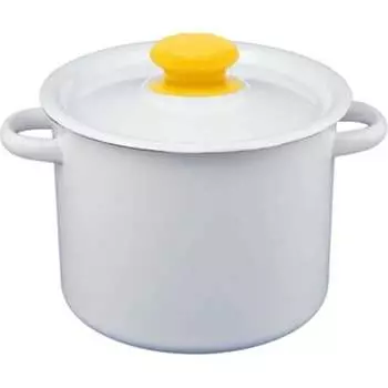 Цилиндрическая эмалированная кастрюля СТАЛЬЭМАЛЬ С41612.3 ХП2072