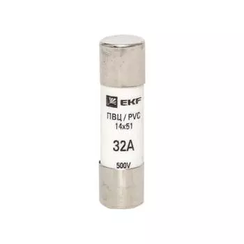 Цилиндрическая плавкая вставка EKF PROxima ПВЦ pvc-14x51-32