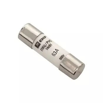 Цилиндрическая плавкая вставка EKF PROxima ПВЦ pvc-14x51-63