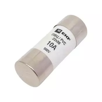 Цилиндрическая плавкая вставка EKF ПВЦ PROxima pvc-22x58-10
