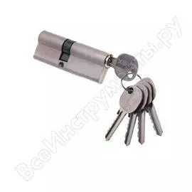 Цилиндровый механизм damx простой ключ-ключ n45/35mm sn матовый никель 00000002994