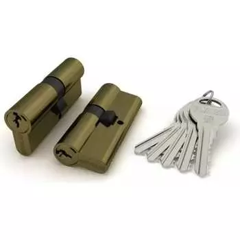 Цилиндровый механизм Fuaro (100 ZA/70) 1000ZAKey70(30+10+30) AB 41001